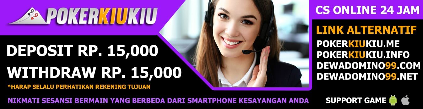 Pokerkiukiu Agen bandar judi domino qq poker terpercaya di indonesia
